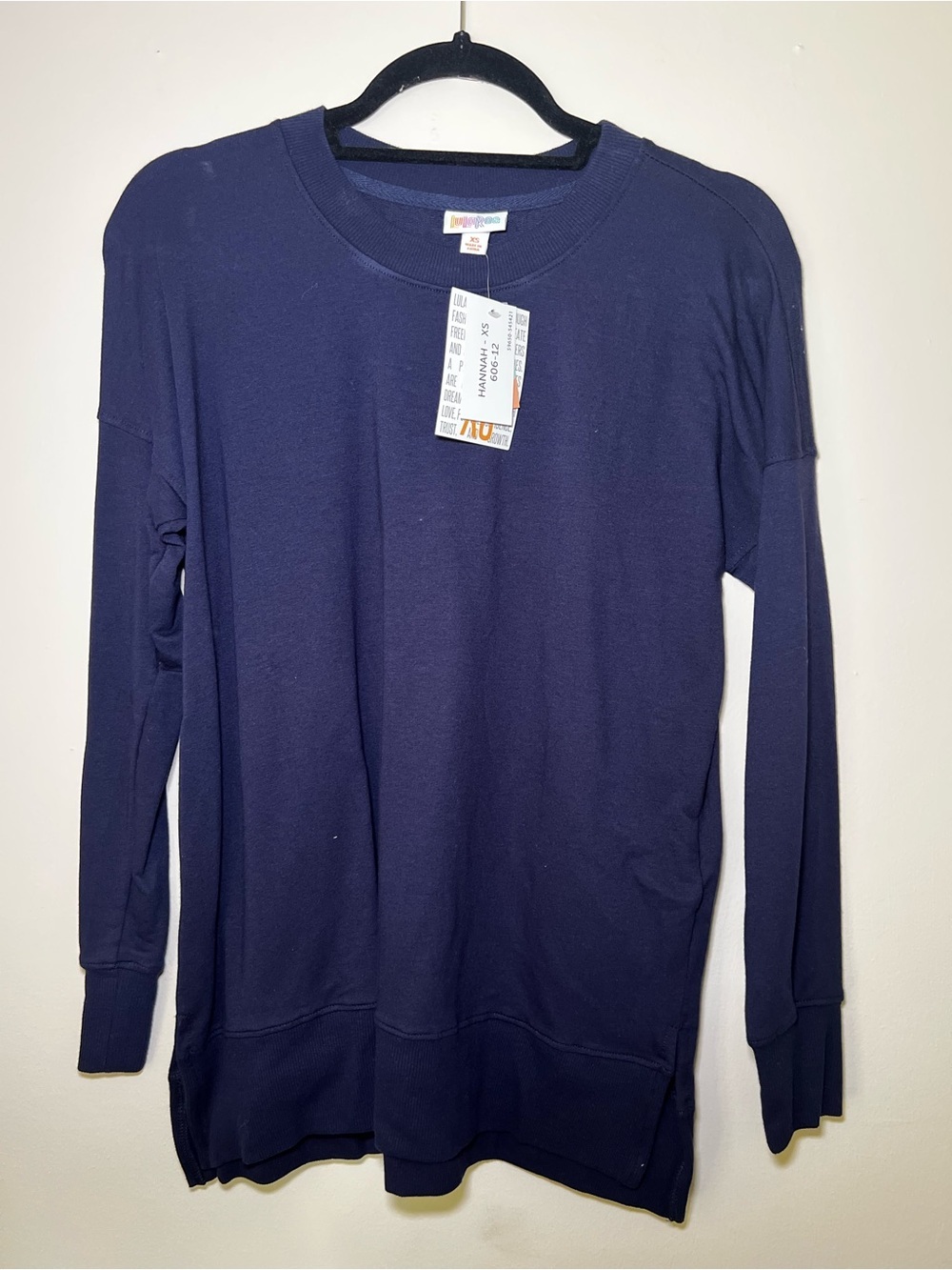 LuLaRoe Navy Crewneck Sweater Long Sleeve